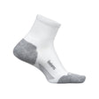Feetures Elite Max Cushion Quarter Socks  -  Small / White