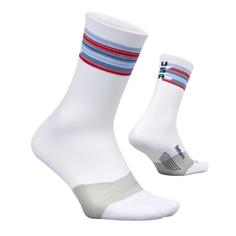 Feetures Elite Light Cushion Mini Crew Limited Edition USA Socks