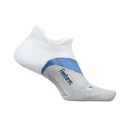 Feetures Elite Light Cushion No Show Tab Socks  -  Small / White Tide