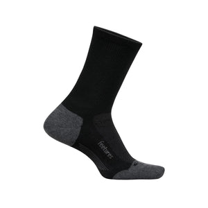 Feetures Elite Trail Max Cushion Mini Crew Socks  -  Medium / Black