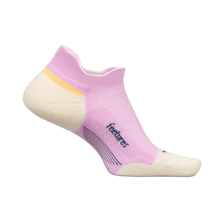 Feetures Elite Max Cushion No Show Tab Socks  -  Small / Pink Citrus