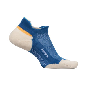 Feetures Elite Max Cushion No Show Tab Socks  -  Small / Rally Blue