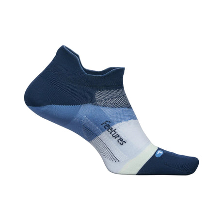 Feetures Elite Ultra Light No Show Tab Socks  -  Small / Blue Wave