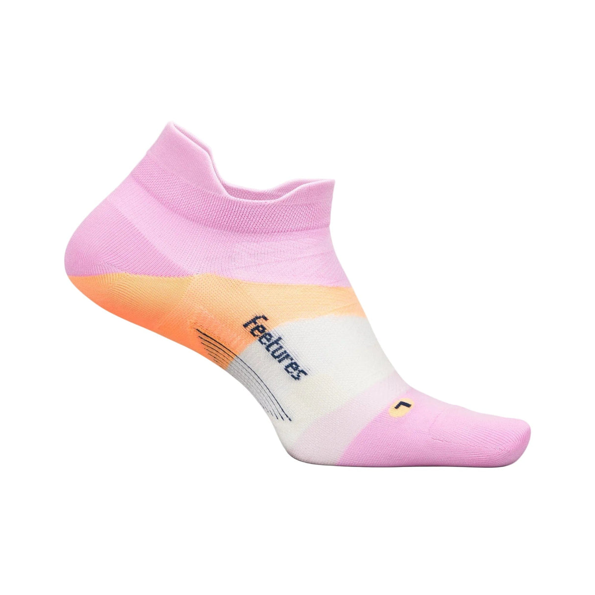 Feetures Elite Ultra Light No Show Tab Socks  -  Small / Pink Citrus