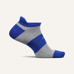Feetures High Performance Ultra Light No Show Tab Socks  -  Small / Boost Blue
