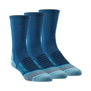 Farm to Feet Damascus Full Cushion Hiking 3-Pack Socks  -  Small / Denim/Pow Blue