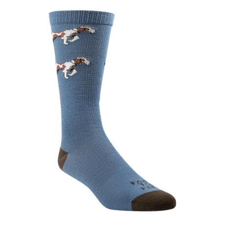 Farm to Feet Park Falls Crew Socks  -  Medium / Wooly Blue