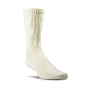 Farm to Feet Mount Airy Light Cushion Crew Everyday Socks  -  Medium / White