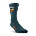 Farm to Feet Bellevue Bigfoot Light Cushion Crew Socks  -  Small / Green Gables