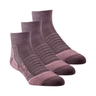 Farm to Feet Mens Damascus Light Cushion 1/4 Crew 3-Pack Socks  -  Small / Dewberry