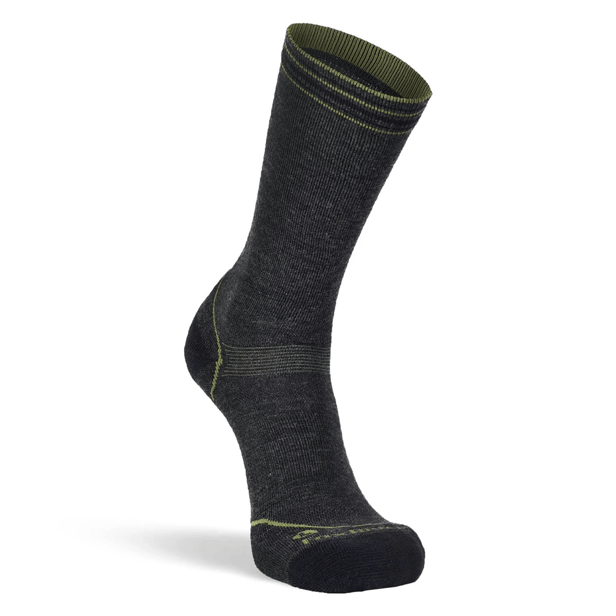 Fox River Stripe Medium Weight Crew Hiking Socks  -  Medium / Charcoal