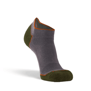 Fox River Basecamp 2.0 Lightweight Ankle Socks  -  Medium / Grey/Olive