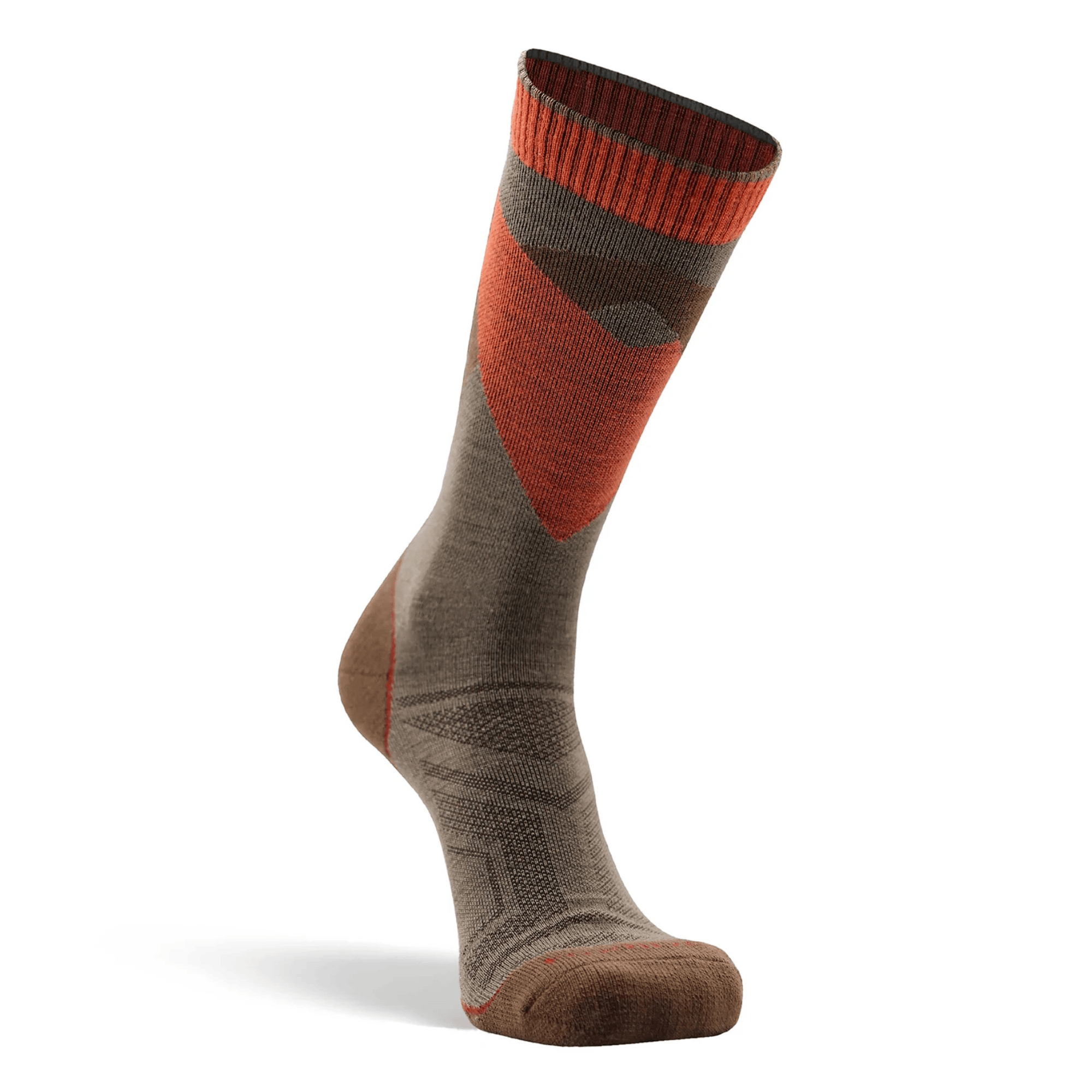 Fox River Mens Switchback Lightweight Crew Hiking Socks  -  Large / Orange
