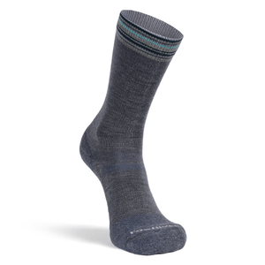 Fox River Womens Stripe Medium Weight Crew Hiking Socks  -  Medium / Grey