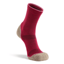 Fox River Womens Basecamp 2.0 Lightweight Crew Hiking Socks  -  Medium / Burgundy/Beige