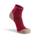 Fox River Womens Basecamp 2.0 Lightweight Quarter Crew Hiking Socks  -  Medium / Burgundy/Beige