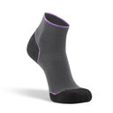 Fox River Womens Basecamp 2.0 Lightweight Quarter Crew Hiking Socks  -  Medium / Gray/Charcoal