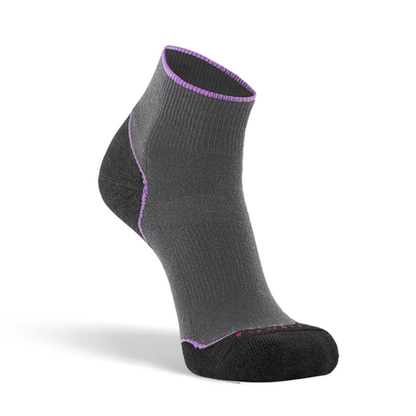 Fox River Womens Basecamp 2.0 Lightweight Quarter Crew Socks  -  Medium / Gray/Charcoal