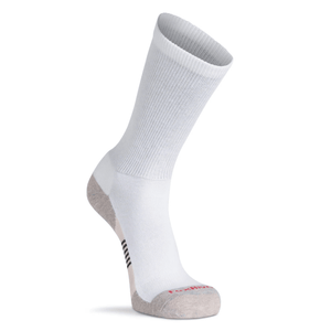 Fox River Her Diabetic Plus Lightweight Crew Socks  -  Medium / White/Grey