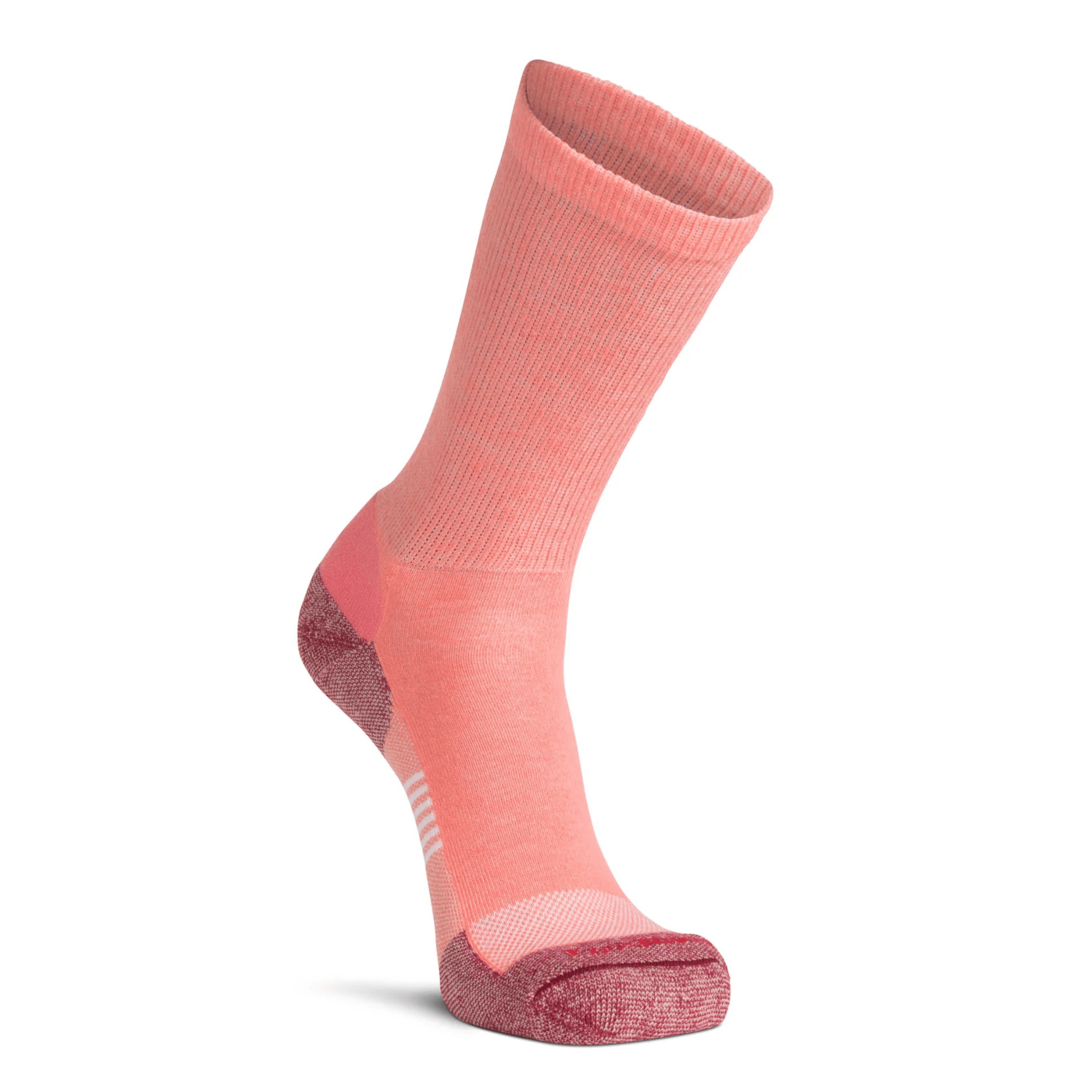 Fox River Her Diabetic Plus Lightweight Crew Socks  -  Medium / Coral