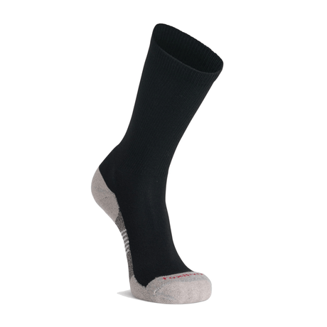 Fox River Her Diabetic Plus Lightweight Crew Socks  -  Medium / Black/Grey