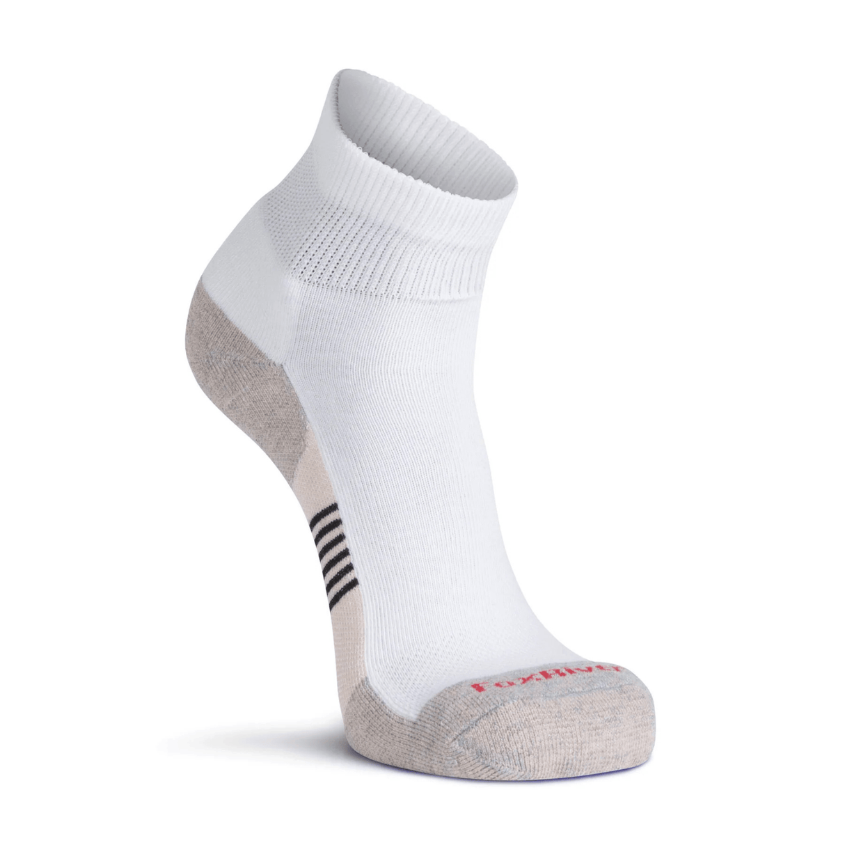 Fox River Her Diabetic Plus Lightweight Quarter Socks  -  Medium / White/Grey