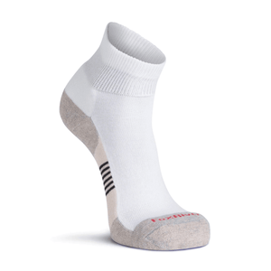 Fox River Her Diabetic Plus Lightweight Quarter Socks  -  Medium / White/Grey