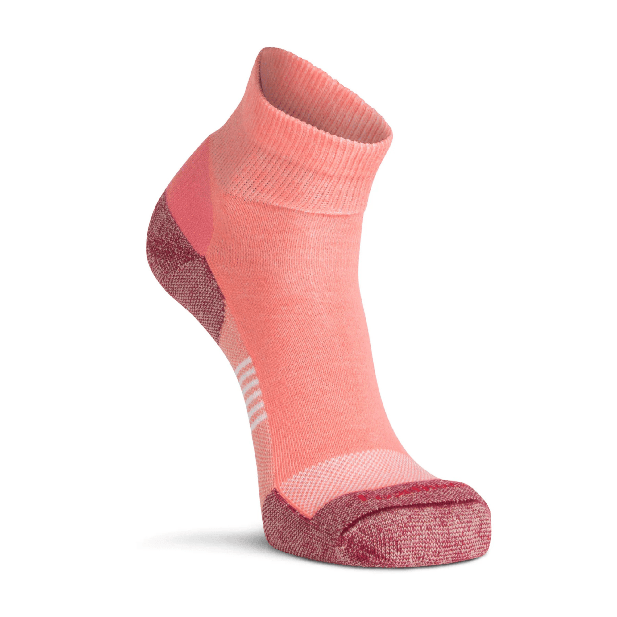 Fox River Her Diabetic Plus Lightweight Quarter Socks  -  Medium / Coral