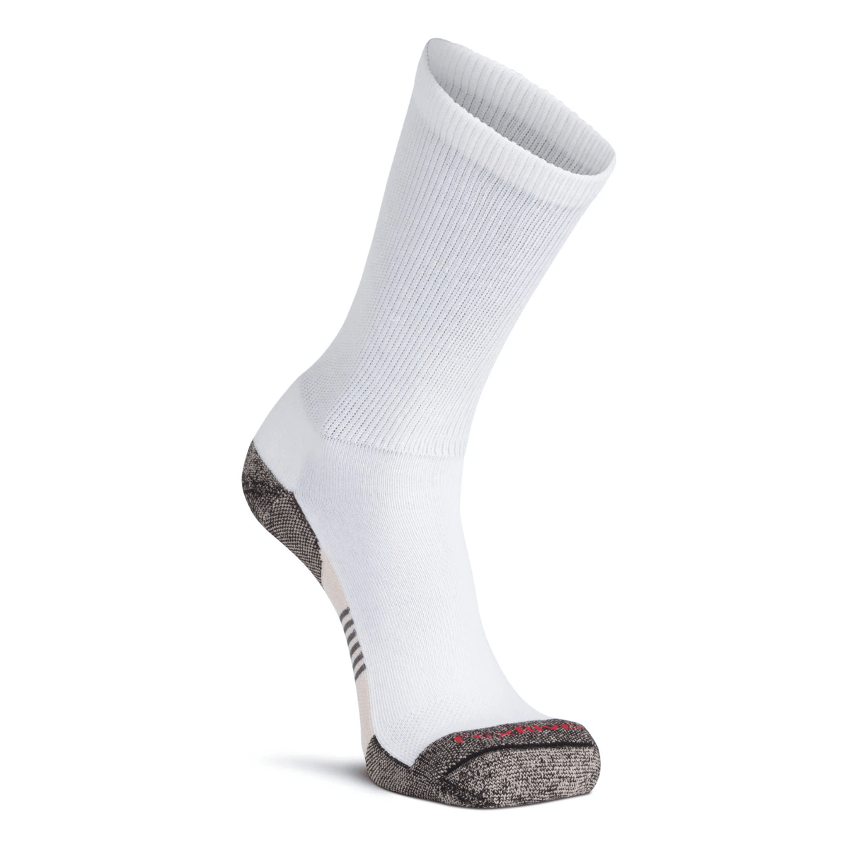 Fox River Diabetic Plus Lightweight Crew Socks  -  Medium / White/Black