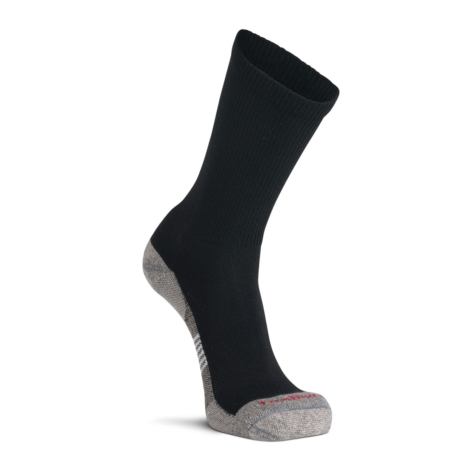 Fox River Diabetic Plus Lightweight Crew Socks  -  Medium / Black/Iron
