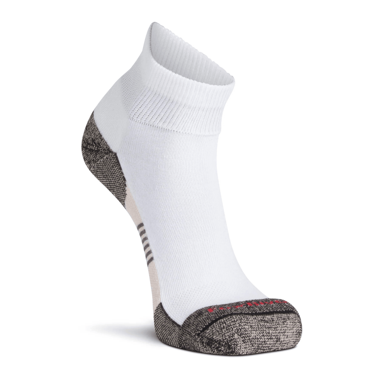 Fox River Diabetic Plus Lightweight Quarter Socks  -  Medium / White/Black