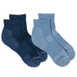 Fox River Womens Anywear Essential Lightweight Quarter 2-Pack Socks  -  Medium / Ink/Ice