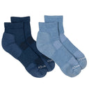Fox River Womens Anywear Essential Lightweight Quarter 2-Pack Socks  -  Medium / Ink/Ice