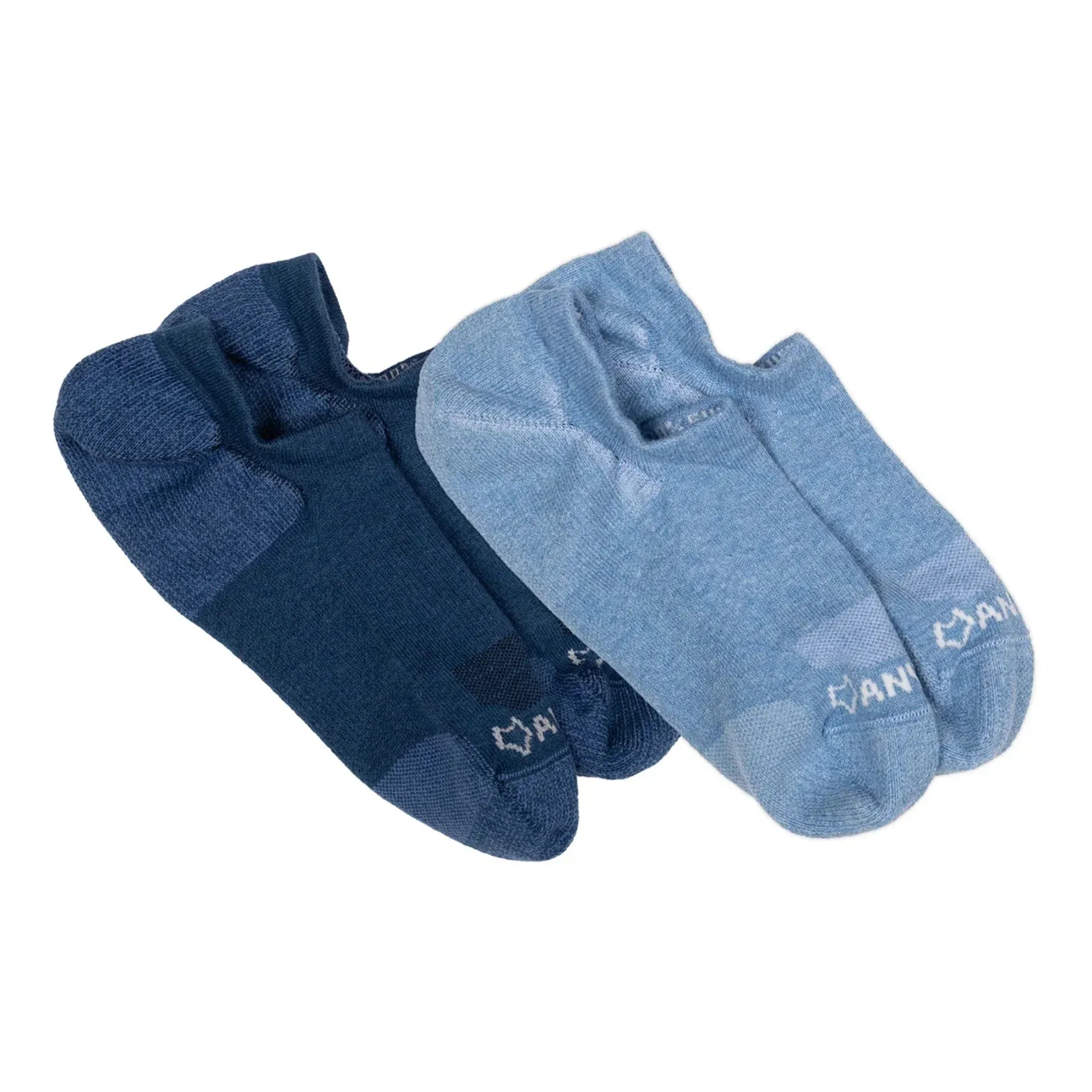 Fox River Womens Anywear Essential Lightweight No Show 2-Pack Socks  -  Medium / Ink/Ice
