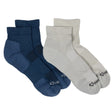 Fox River Anywear Essential Lightweight Quarter 2-Pack Socks  -  Large / Ink/Moss