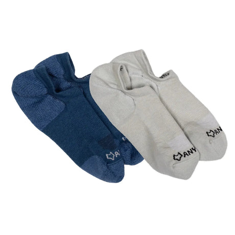 Fox River Anywear Essential Lightweight No Show 2-Pack Socks  -  Large / Ink/Moss