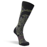 Fox River Womens Flower Power Ultra-Lightweight OTC Ski and Snowboard Socks  -  Medium / Fresh Lime