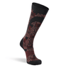 Fox River Womens Flower Power Ultra-Lightweight OTC Ski and Snowboard Socks  -  Medium / Clay