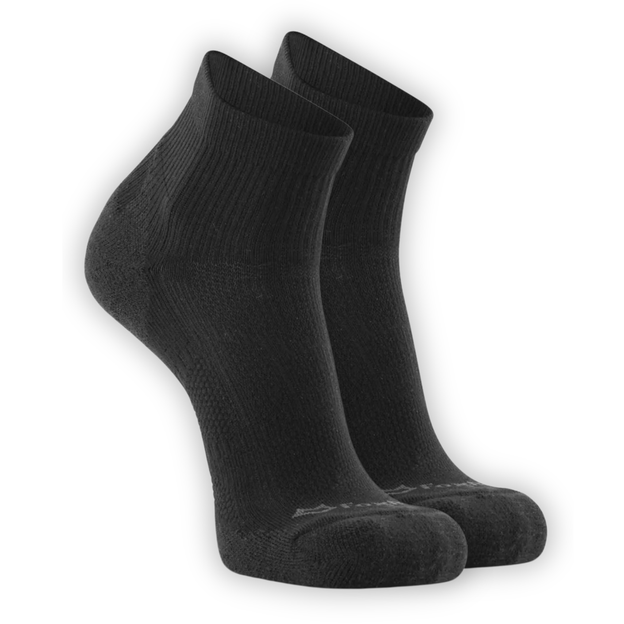Fox River Physical Trainer Lightweight Quarter Crew Socks 2-Pack  -  Medium / Black