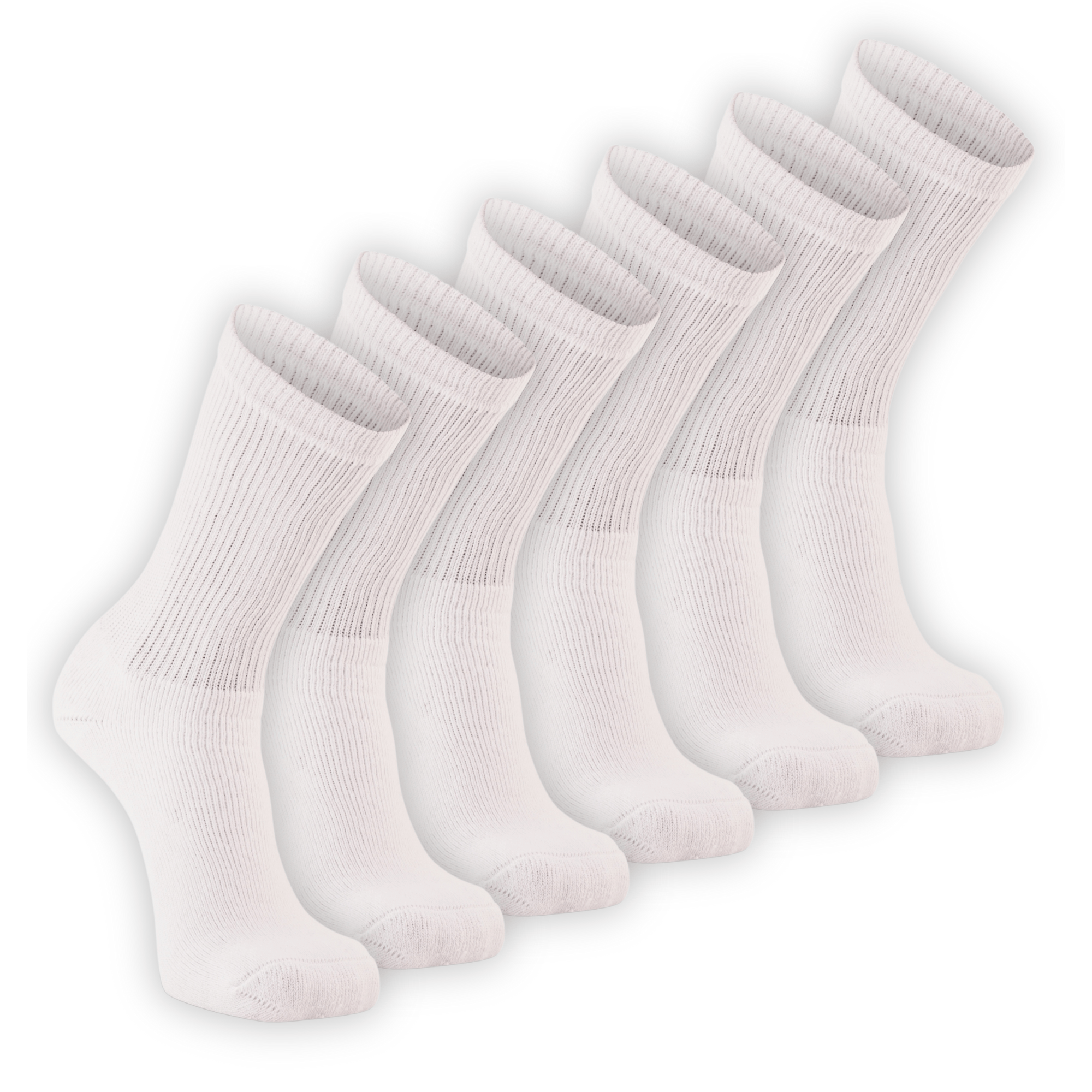 Fox River Rugged Crew Medium Weight Crew 6-Pack Socks  -  Medium / White