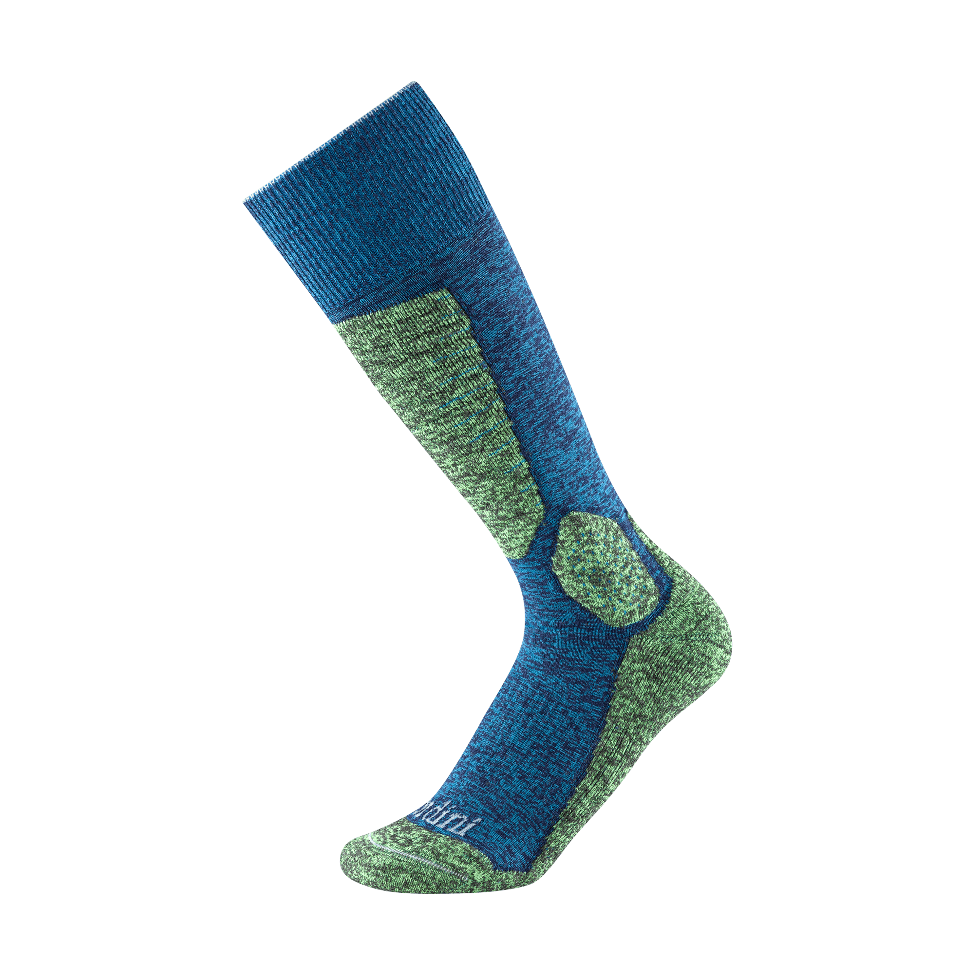 Gordini Womens Sterling Heavyweight Over-the-Calf Ski Socks  -  Small / Blue Lime