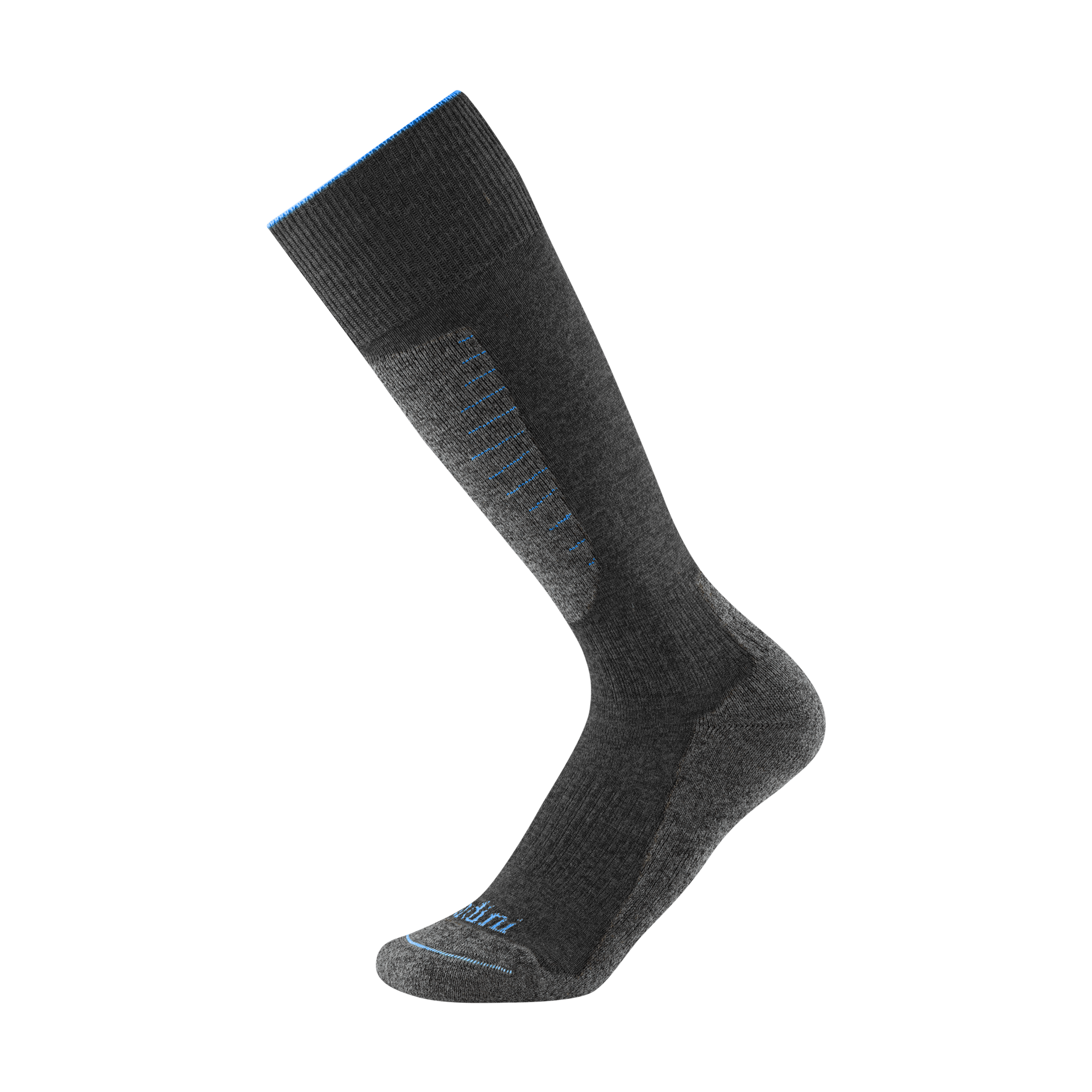 Gordini Womens Winhall Midweight Over-the-Calf Ski Socks  -  Small / Gunmetal Gray