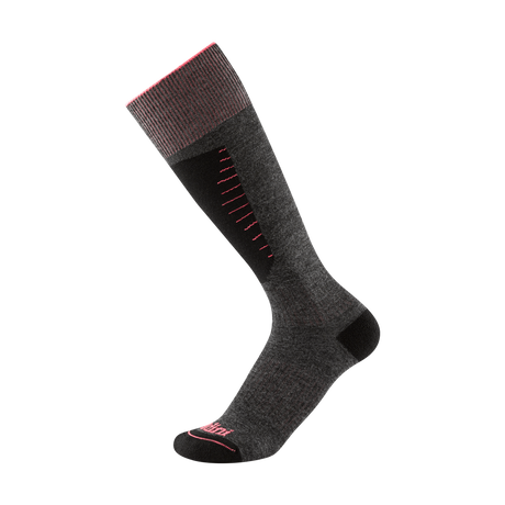 Gordini Womens Burke Over-The-Calf Ski Socks  -  Small / Charcoal Pink