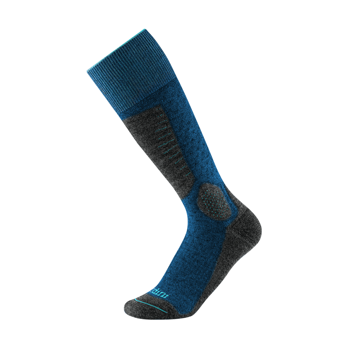 Gordini Mens Hardwick Heavyweight Over-The-Calf Ski Socks  -  Medium / Blue Gray