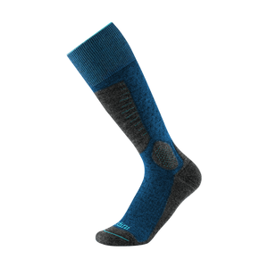 Gordini Mens Hardwick Heavyweight Over-The-Calf Ski Socks  -  Medium / Blue Gray