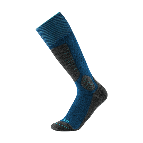 Gordini Mens Hardwick Heavyweight Over-The-Calf Ski Socks  -  Medium / Blue Gray