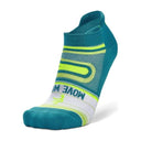 Balega Womens Grit & Grace No Show Socks - Clearance  -  Small / MOVE WITH PURPOSE: Lake Blue/Lime Punch