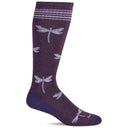 Sockwell Womens Dragonfly Moderate Compression Socks  -  Small/Medium / Blackberry Sparkle