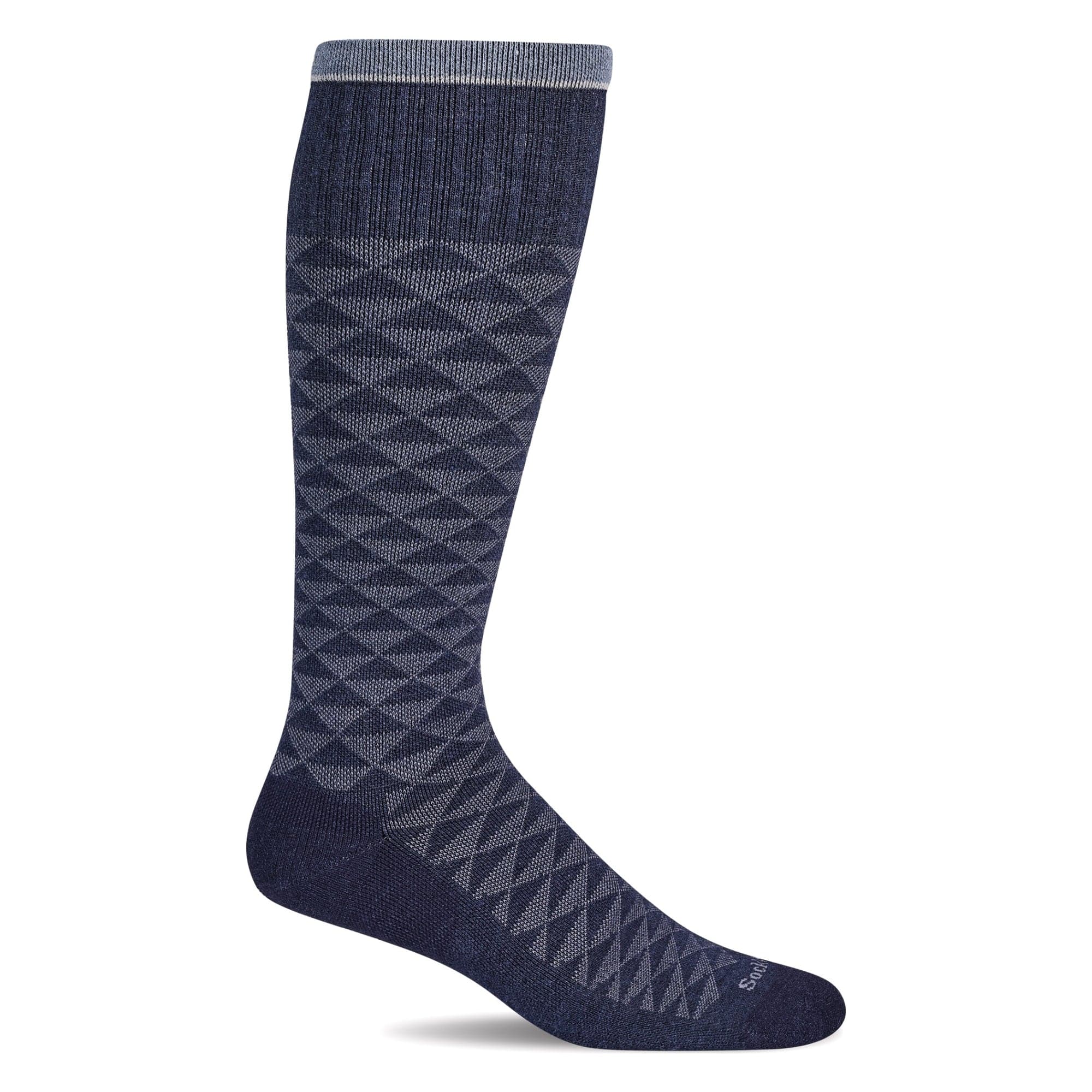 Sockwell Mens Dapper Firm Compression Socks  -  Medium/Large / Navy