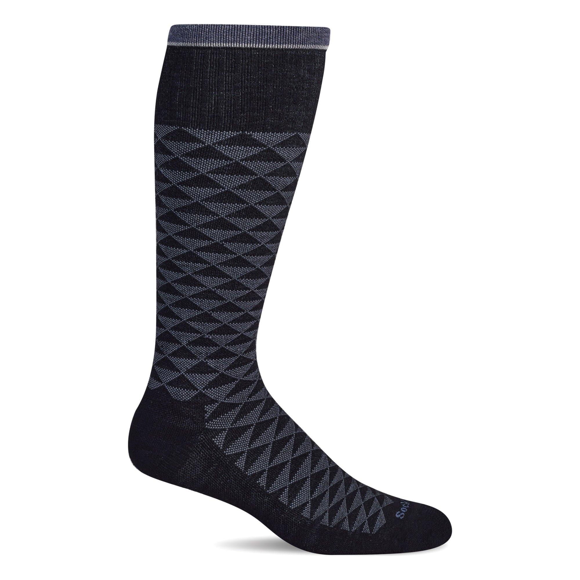 Sockwell Mens Dapper Firm Compression Socks  -  Medium/Large / Black